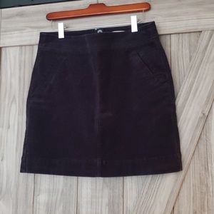 LOFT | Navy blue corduroy skirt